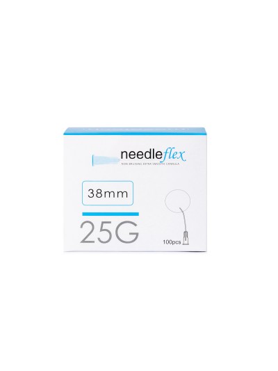 Needleflex, aghi cannula flessibili professionali con punta smussata, confezione da 100, vasta gamma di misure